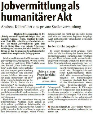 Jobvermittlung als humanitärer Akt